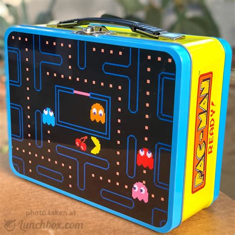 vintage pac man metal lunch box|pac man lunch boxes.